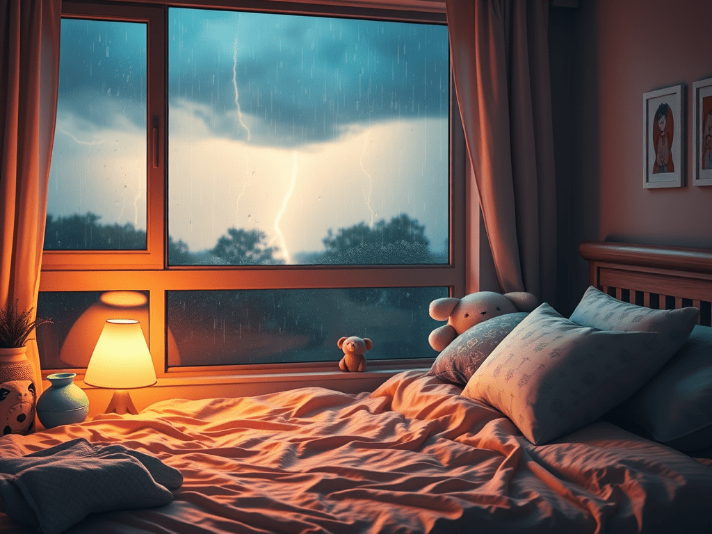 When Lightning Strikes and So Does the Chaos: Mom Life in a Nighttime&nbsp;Thunderstorm